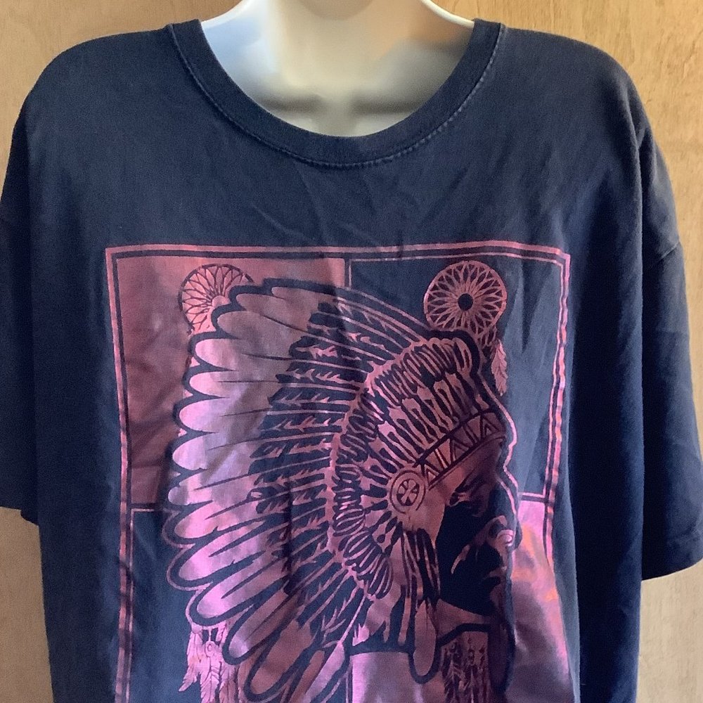 EUC Gemrock Black Graphic T-Shirt Size: XXL